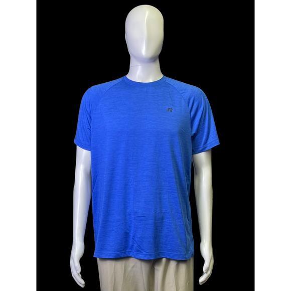 Russell Training Fit Dri-Power 360 Blue Athletic Shirt Men's Size Large - Picture 1 of 11